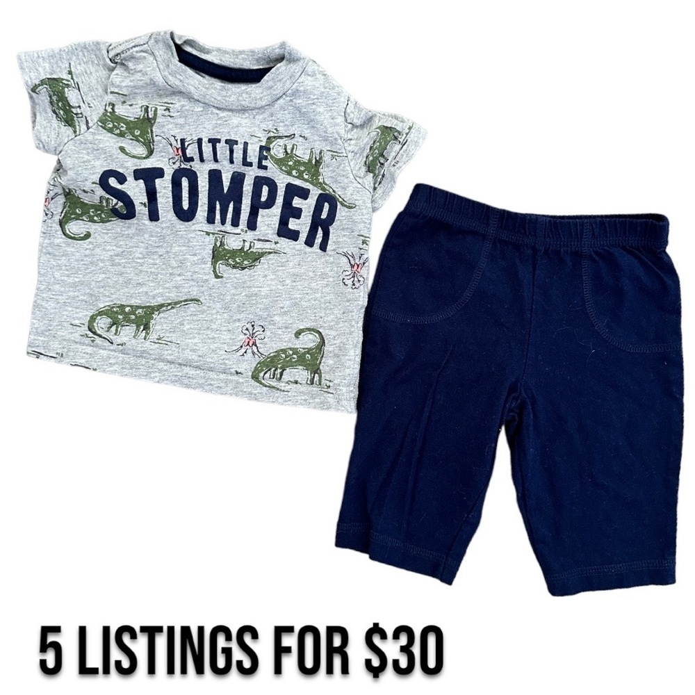 0-3 month baby boy clothes bundle matching outfit